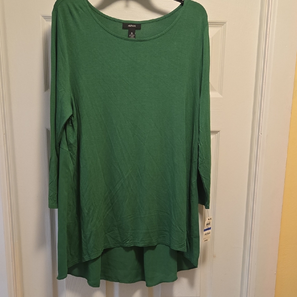 Alfani Women's Green Tunic Top